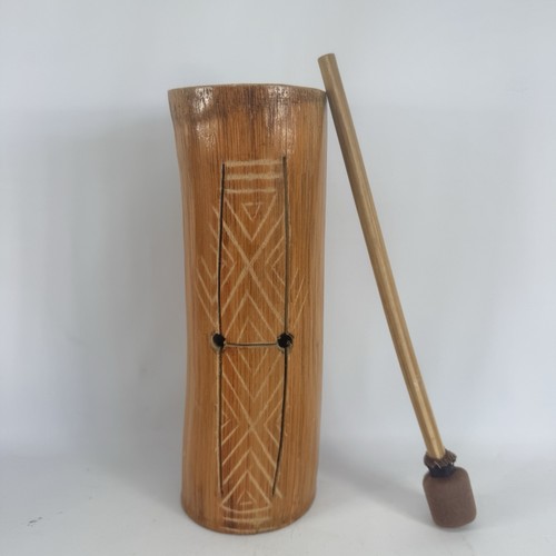 Bamboo slit tongue drum - slit, &